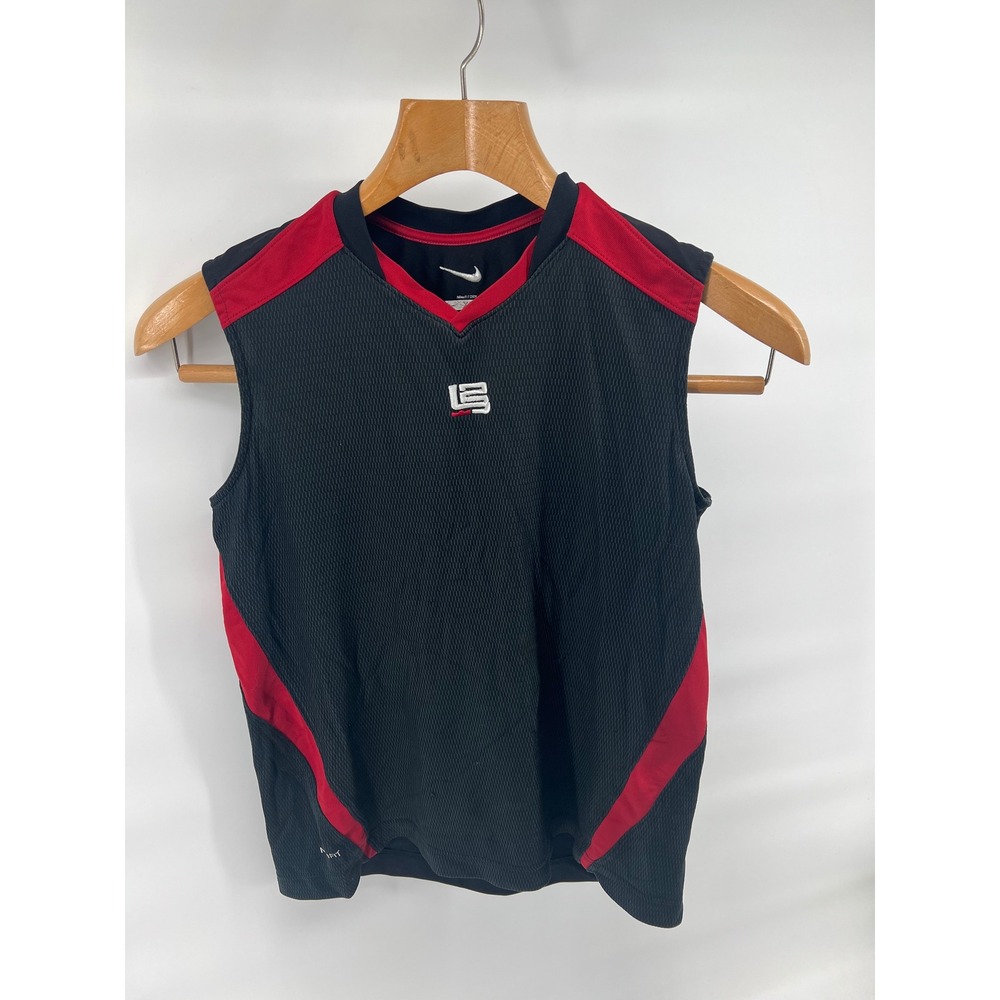 Nike LeBron James Basketball Jersey‎ Tank Top Black Red Youth XL 18-20 - Picture 3 of 13